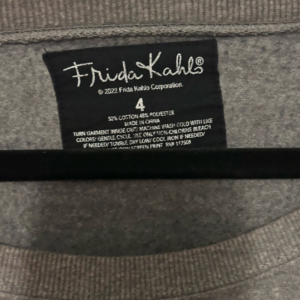 Torrid Gray Frida Kahlo Sweatshirt - Picture 2 of 3